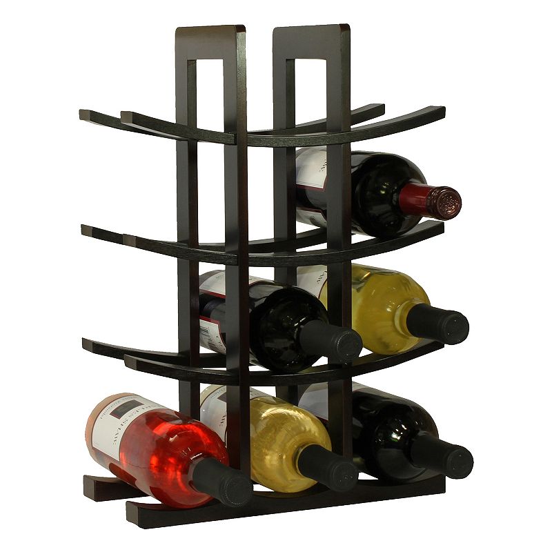Oceanstar 12-Bottle Bamboo Wine Rack