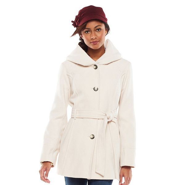 shawl hooded coat