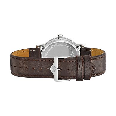 Bulova Men's Leather Watch - 96B217