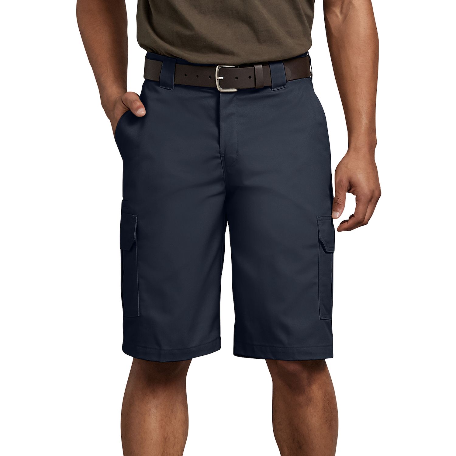 navy blue cargo work shorts