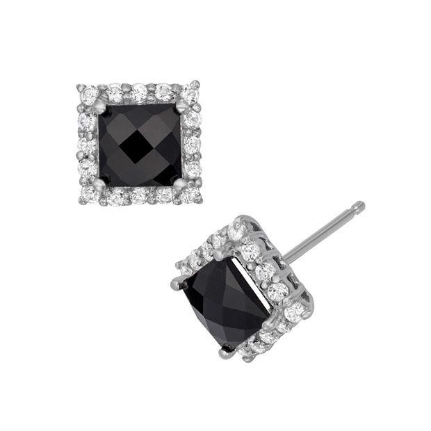 White sapphire earrings on sale kohls