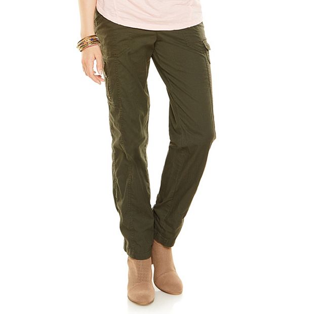 Plus size twill on sale capris