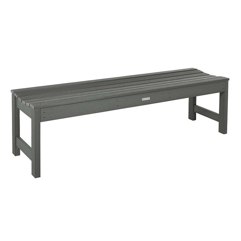 Highwood USA Lehigh 5-ft. Outdoor Backless Bench, Coastal Brown