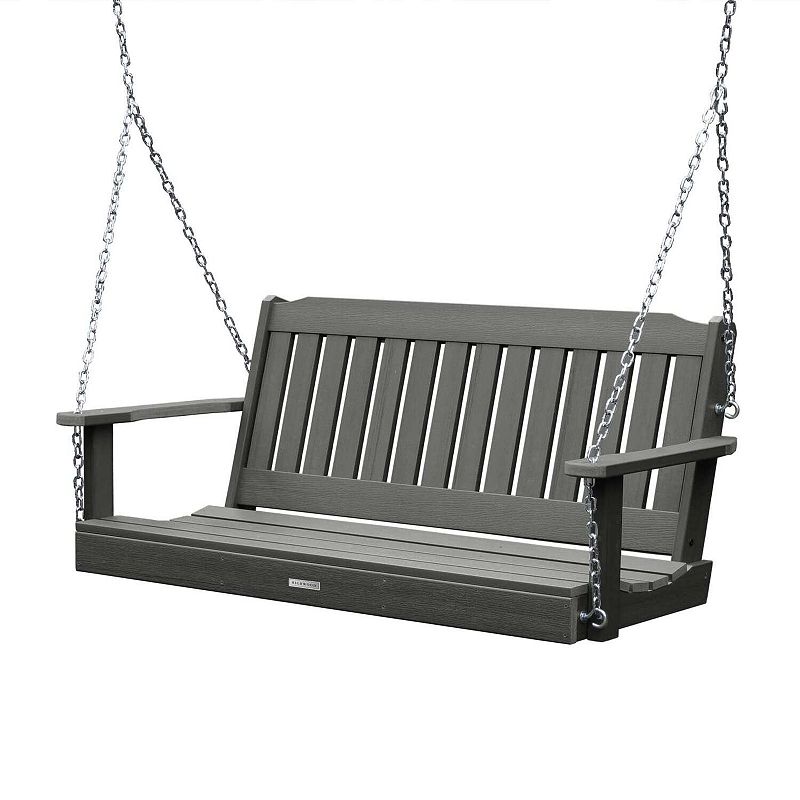 Highwood USA Lehigh 5-ft. Porch Swing, Coastal Brown
