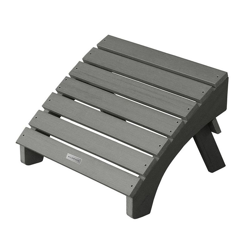 highwood Folding Adirondack Ottoman, Grey