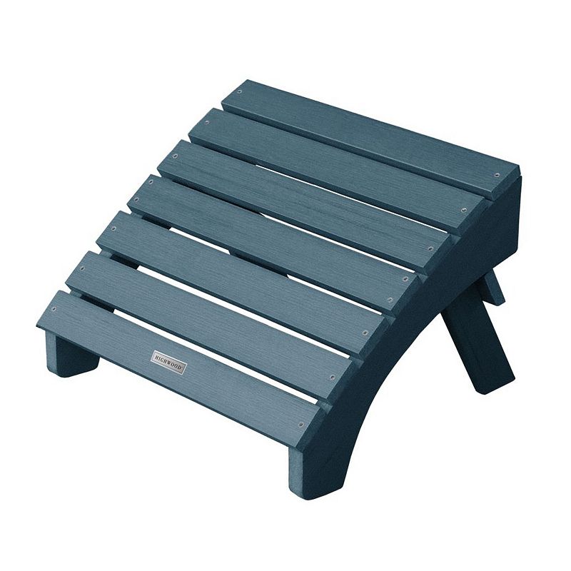 Highwood USA Folding Adirondack Ottoman, Nantucket Blue