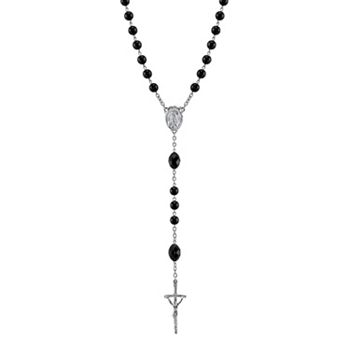 crucifix rosary papal bead necklace symbols faith