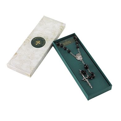 Symbols of Faith Bead Papal Crucifix Rosary Necklace
