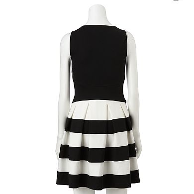 ELLE™ Pleated Fit and Flare Dress - Women's
