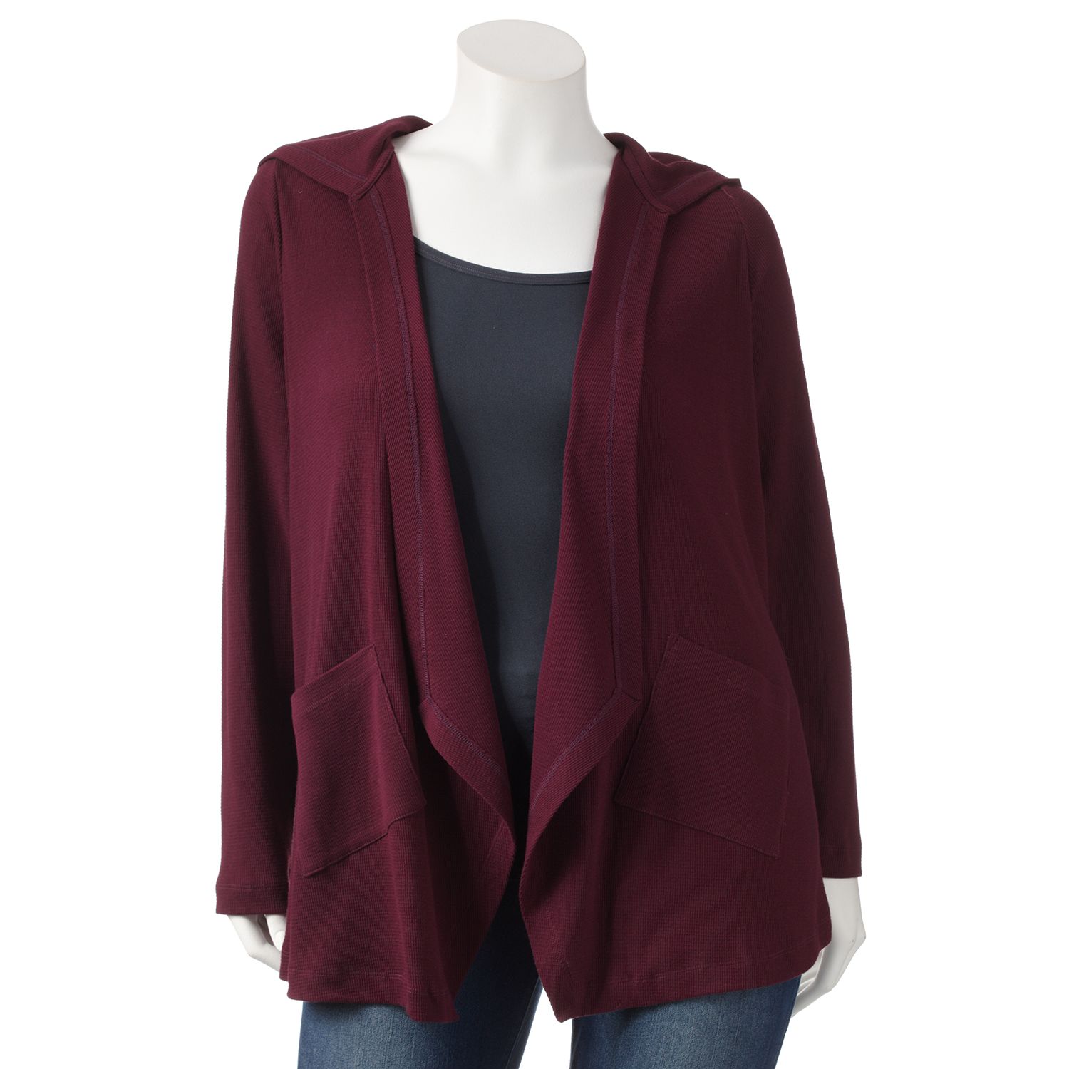 kohls hooded cardigan