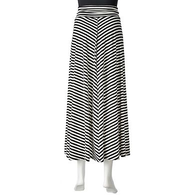 AB Studio Striped Maxi Skirt - Women's