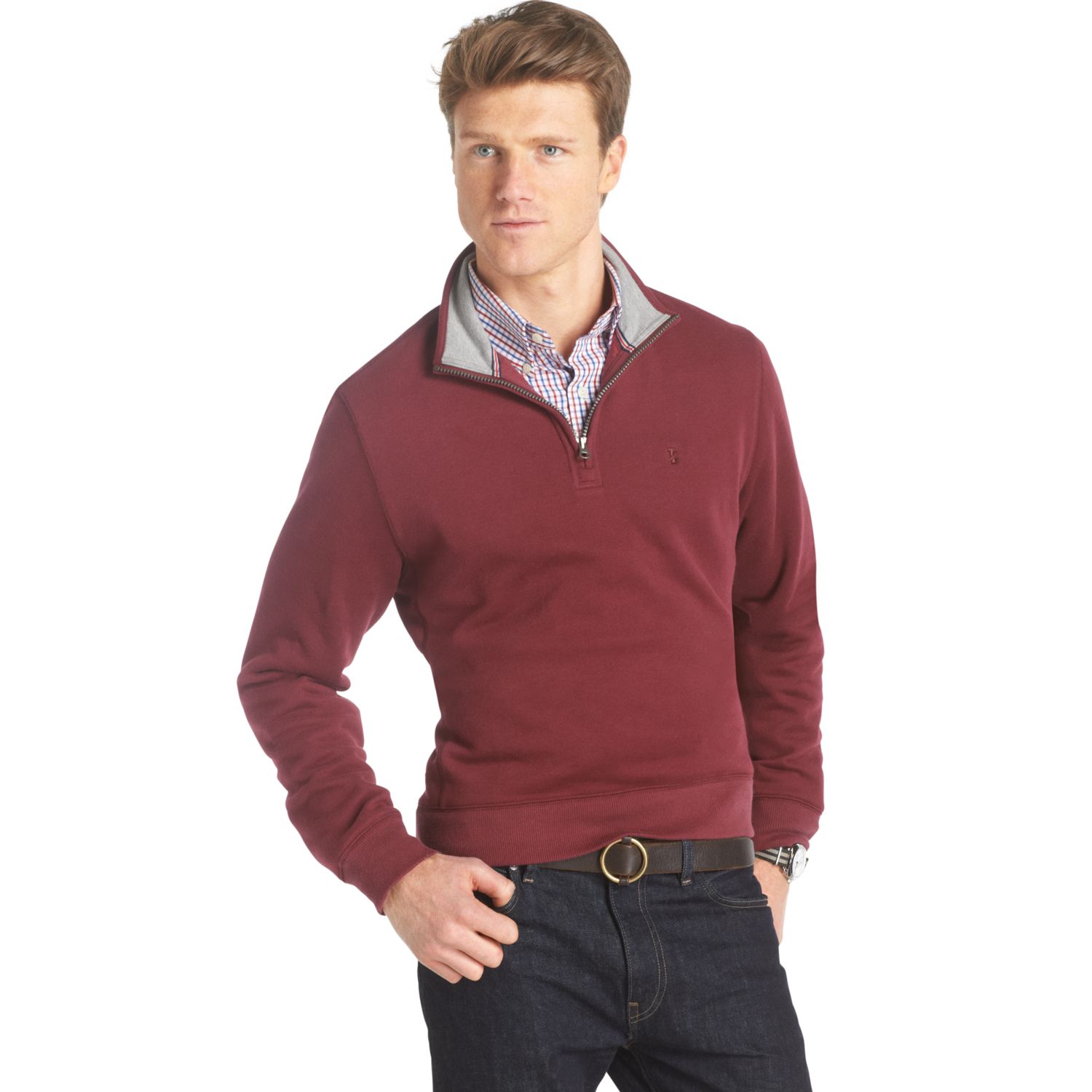 izod sueded fleece sweatshirt