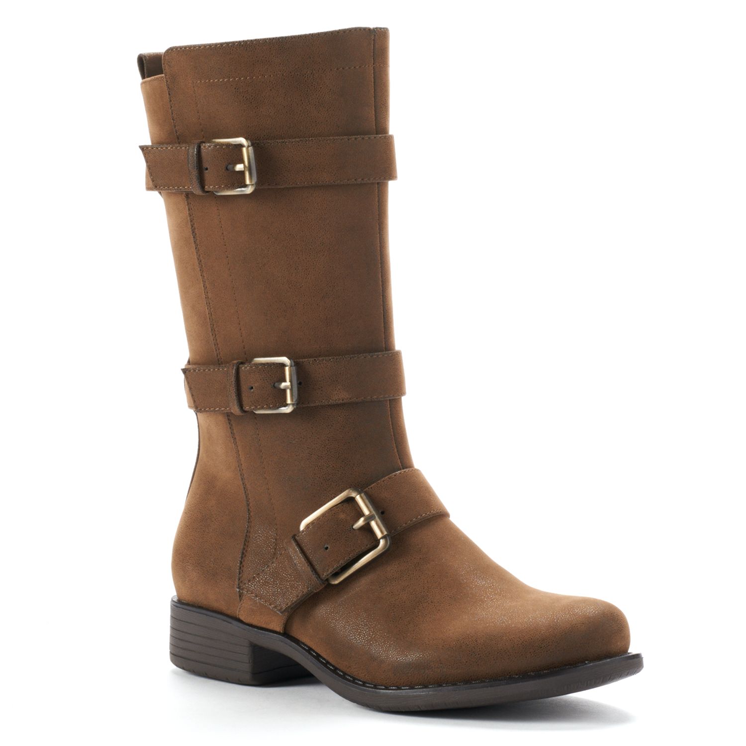 Women's Midcalf Buckle Boots