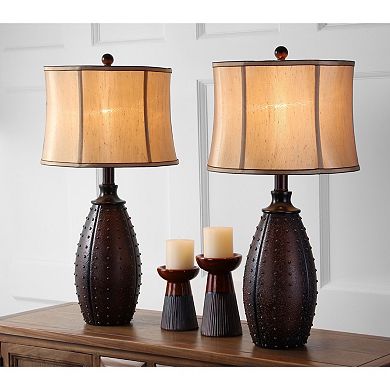 Safavieh 2-piece Santa Fe Faux Leather Table Lamp Set