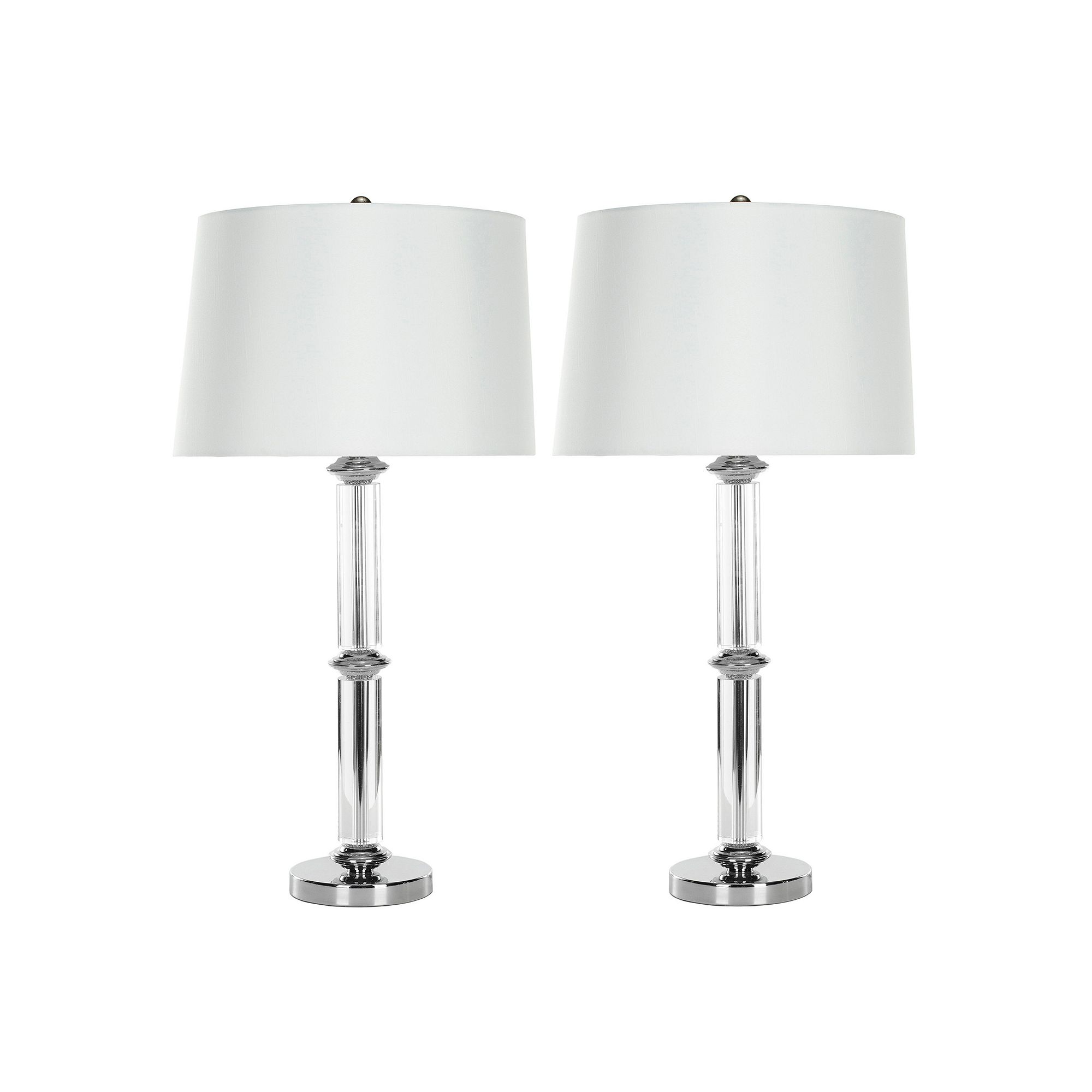 Safavieh 2-piece Vendome Crystal Table Lamp Set, Clear