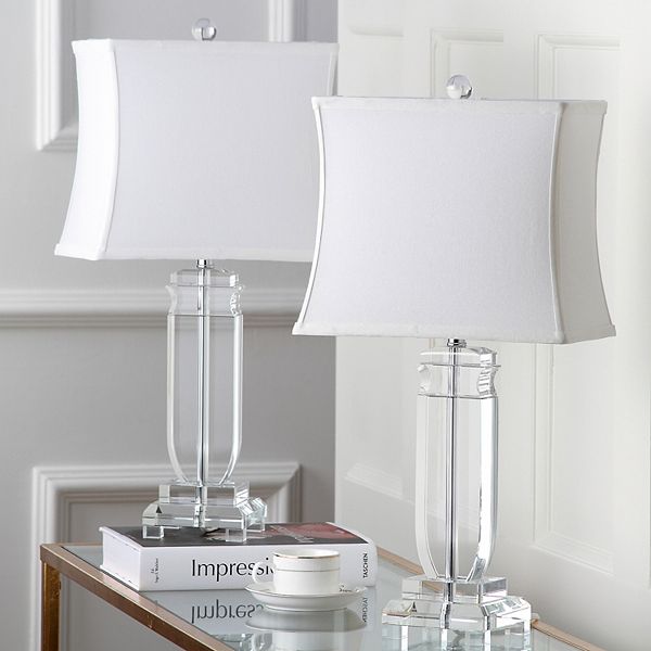 Piece Olympia Crystal Table Lamp Set, Safavieh Crystal Table Lamps