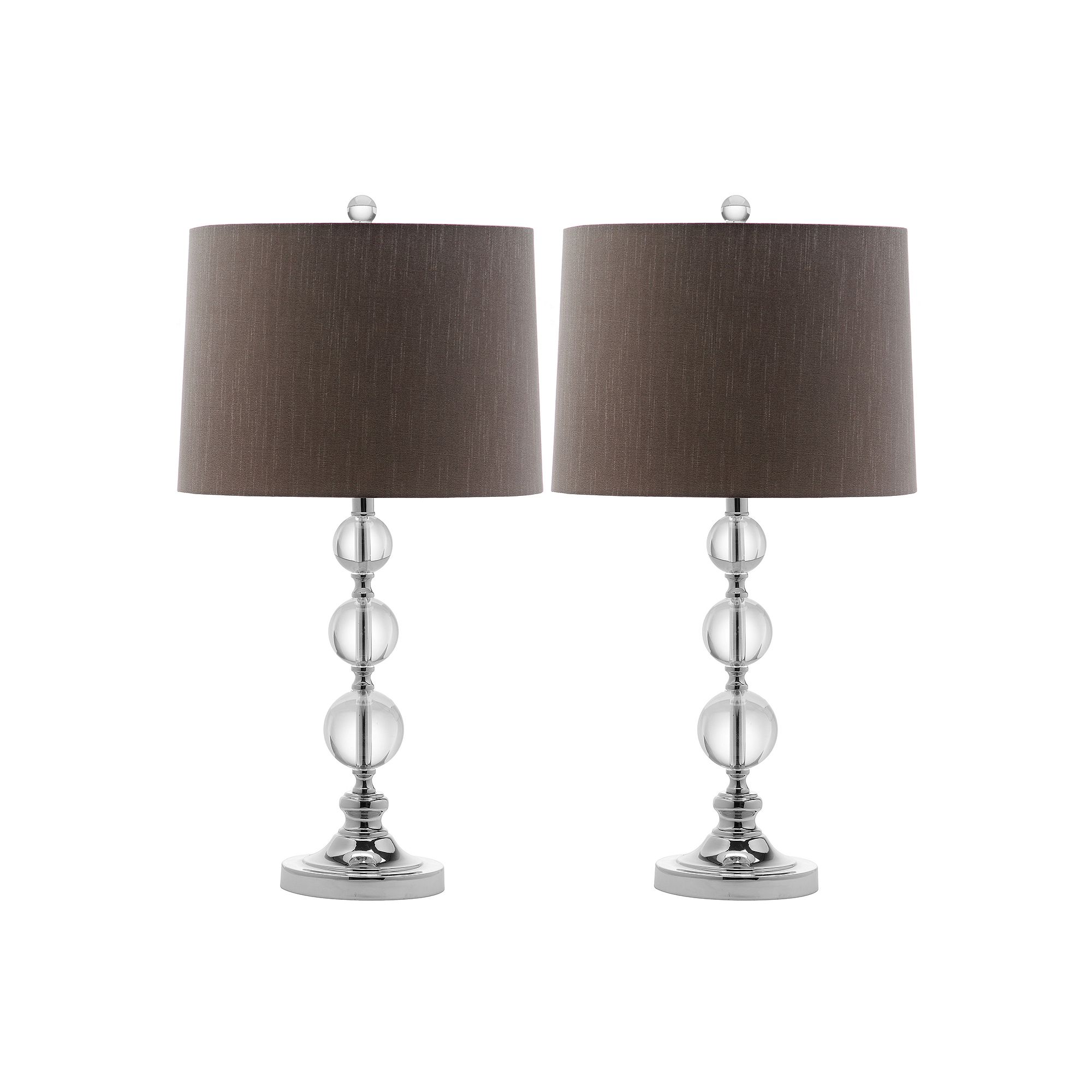 Safavieh 2-piece Keeva Crystal Ball Table Lamp Set, White
