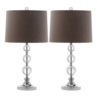 Safavieh 2 pc Keeva Crystal Ball Table Lamp Set