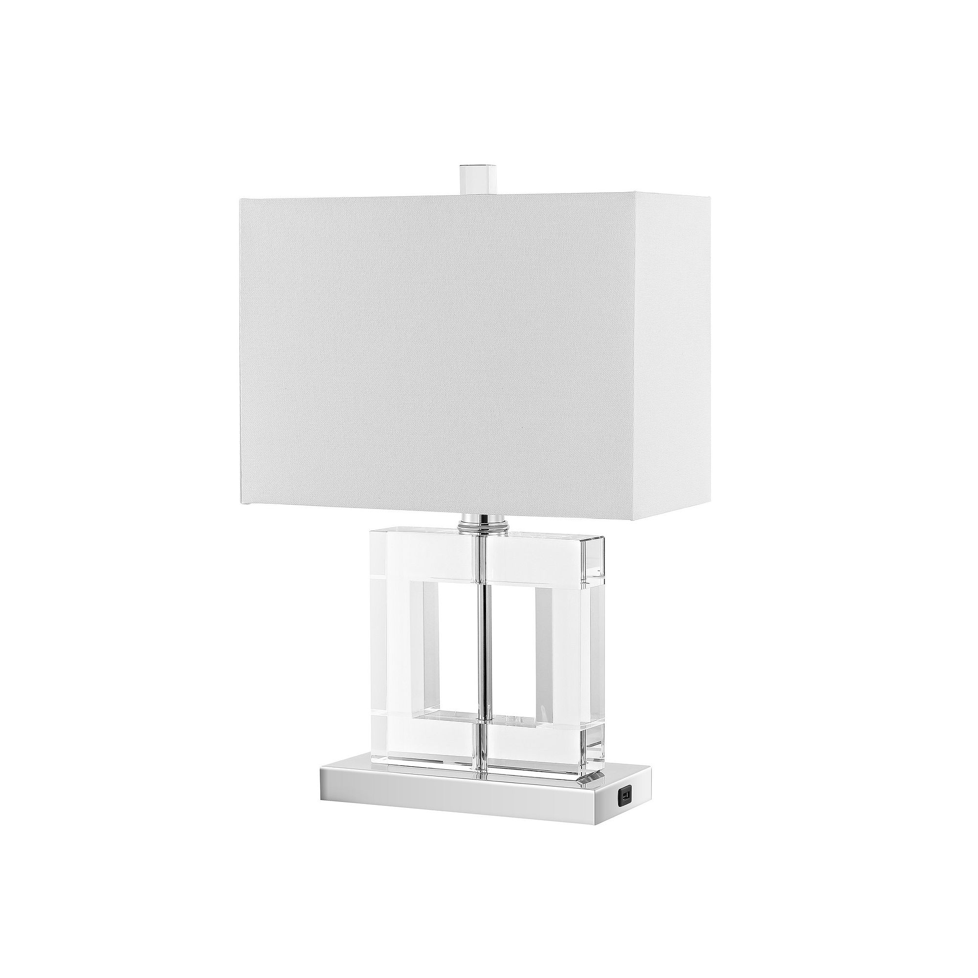 Safavieh Town Square Crystal Table Lamp, White