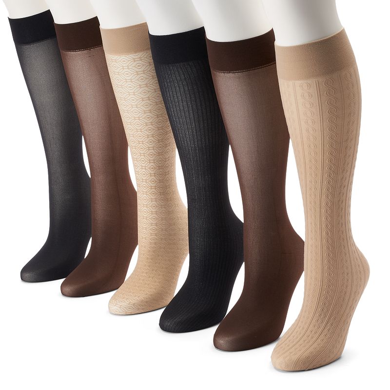 Womens White Ribbed Socks | Kohl's