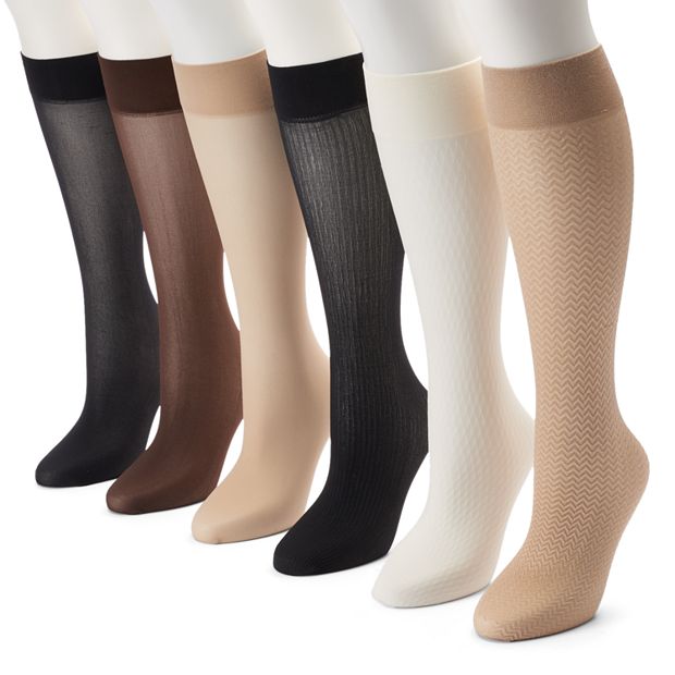 Plus Size trouser socks 3 pack pattern womens socks