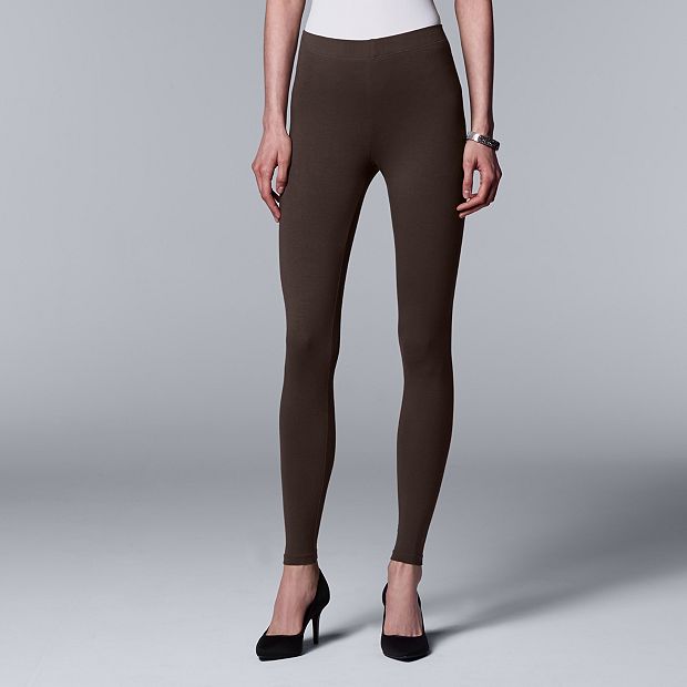 Simply Vera Vera Wang Solid Ponte Leggings