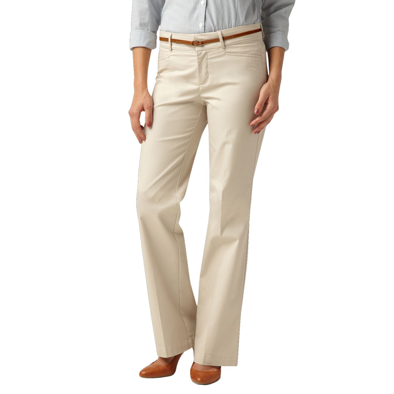 kohls lee chino women's pants