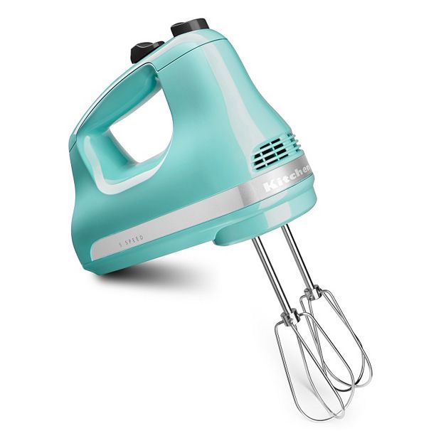 KitchenAid KHM512WH Ultra Power White 5 Speed Hand Mixer with Stainless  Steel Turbo Beaters - 120V