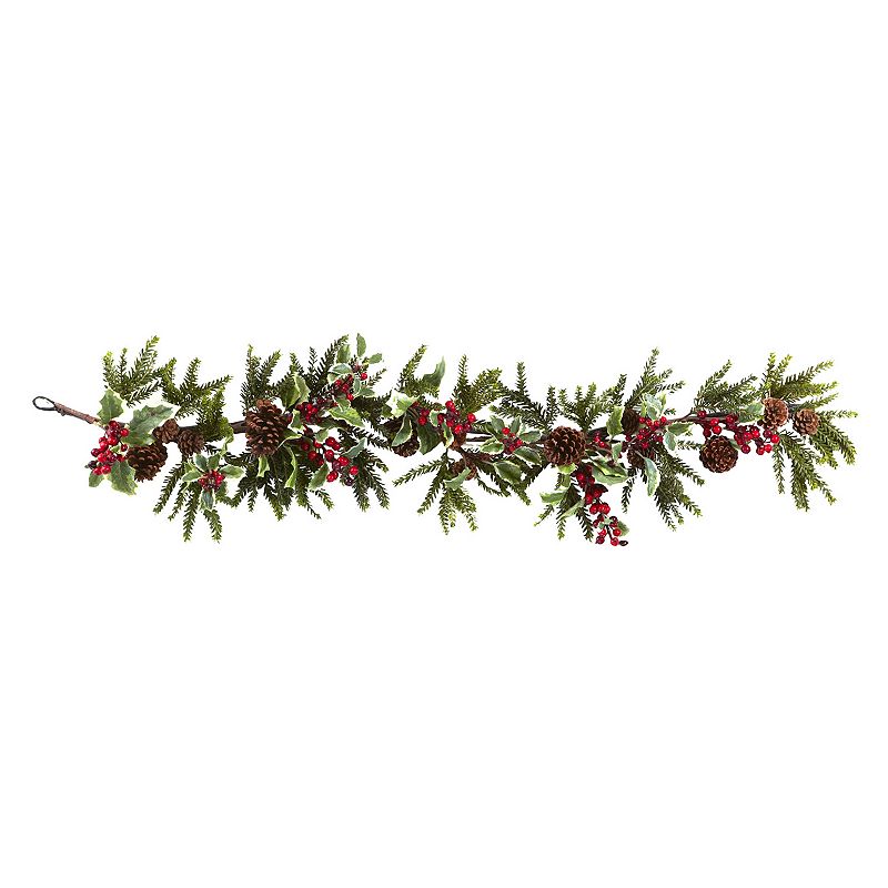 nearly natural Holly Berry Christmas Garland, Red