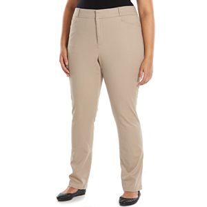 Plus Size Gloria Vanderbilt Comfort Waist Trouser Pants