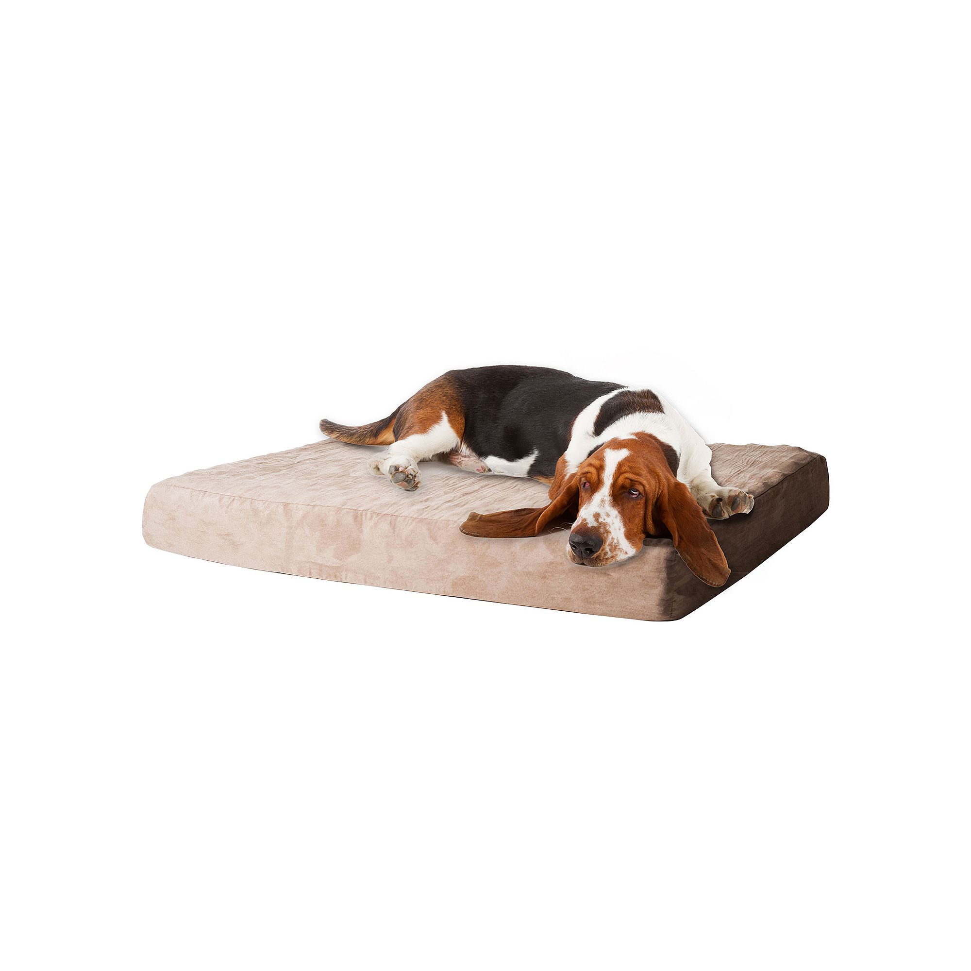 PAW Orthopedic Memory Foam Rectangular Pet Bed - 26 x 19, Brown