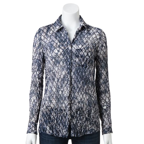 kohls chiffon blouse