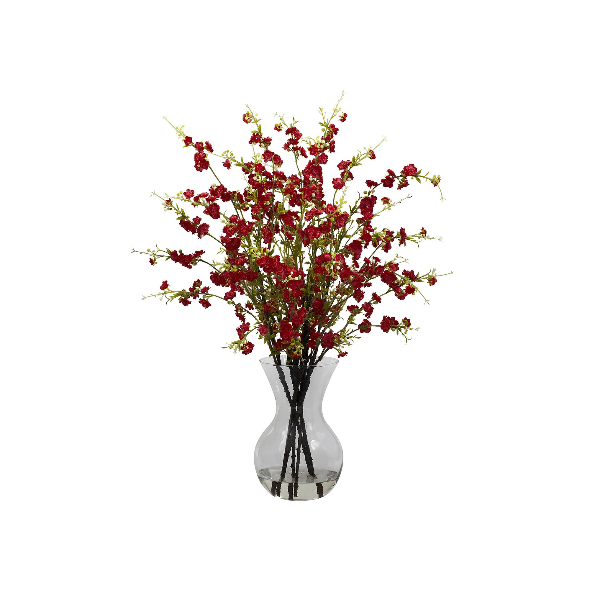 nearly natural Cherry Blossoms Floral Arrangement, Red