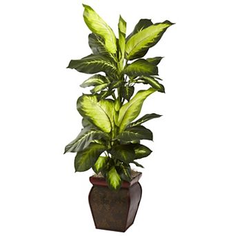 nearly natural 3 3/4-ft. Potted Dieffenbachia Plant