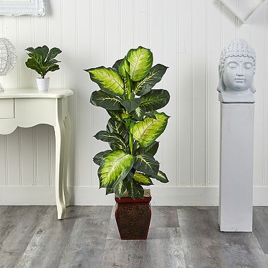 nearly natural 3 3/4-ft. Potted Dieffenbachia Plant