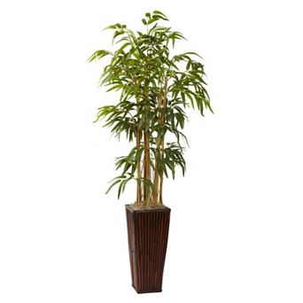 nearly natural 4-ft. Potted Bamboo Plant