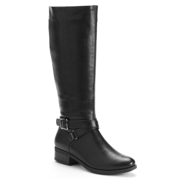 Kohls black 2025 riding boots