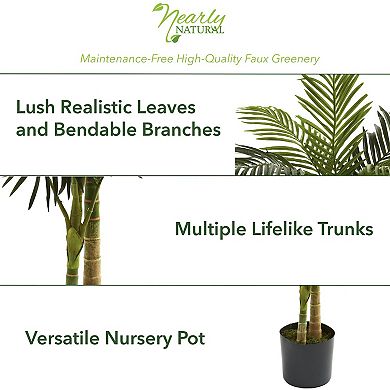 nearly natural 5-ft. Golden Cane Palm Tree