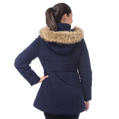 Women's Croft & Barrow® Hooded Quilted Parka