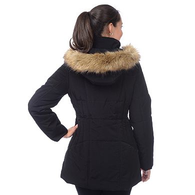 Women's Croft & Barrow® Hooded Quilted Parka