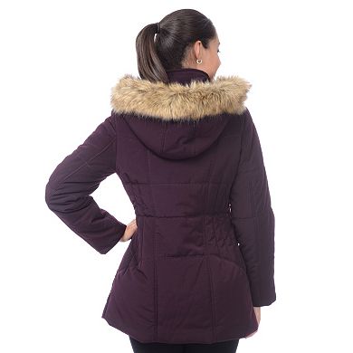 Women's Croft & Barrow® Hooded Quilted Parka