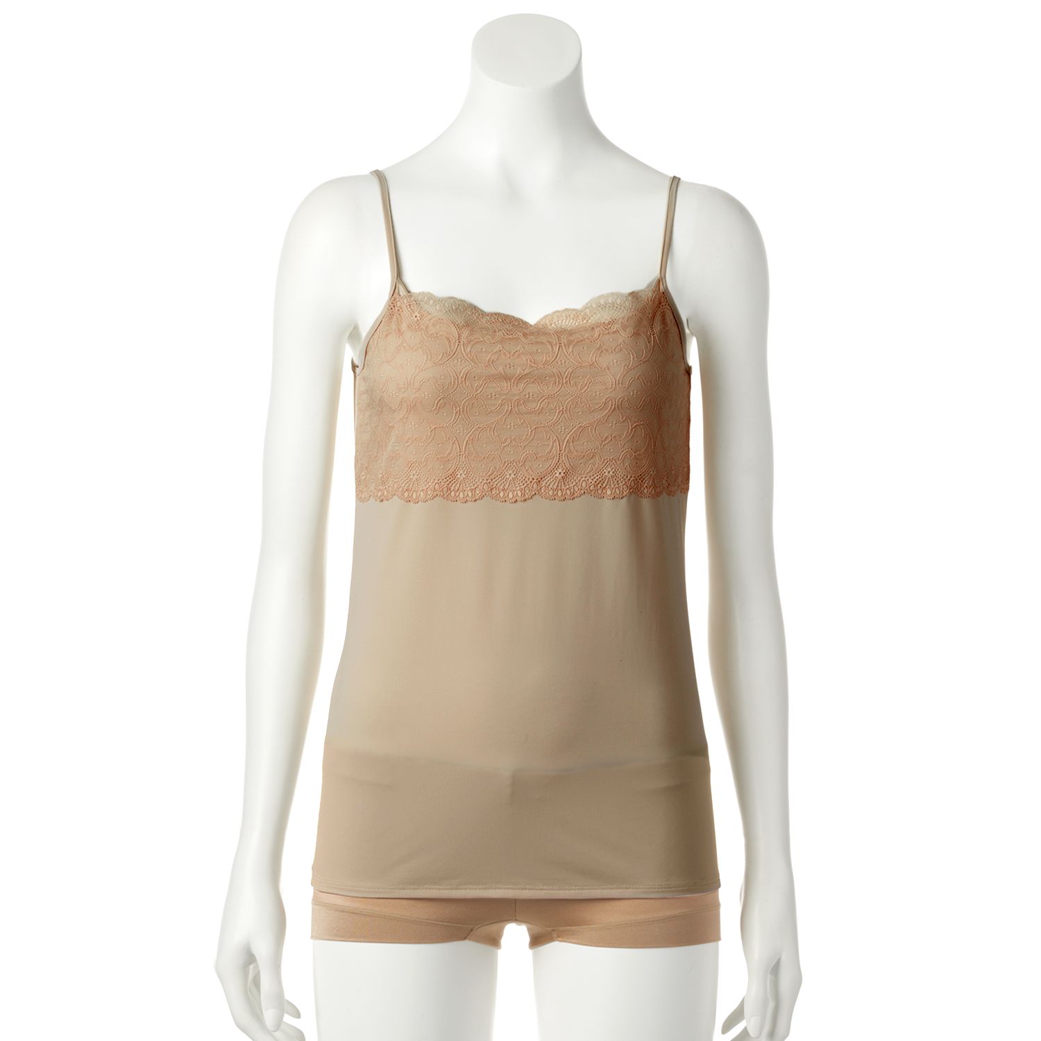 beige lace camisole