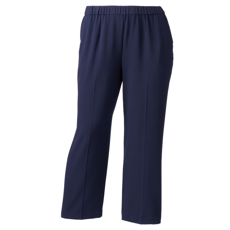 Plus Size Croft & Barrow® Solid Pull-on Dress Pants, Women...