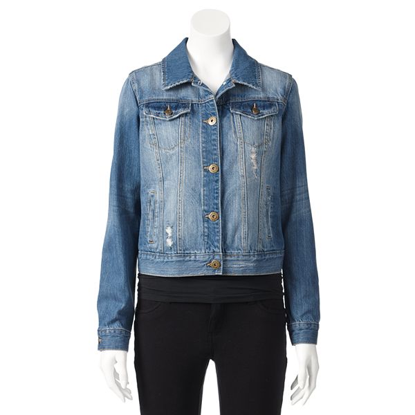 Kohls jean hotsell jacket womens