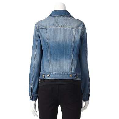 Juniors' Mudd® Distressed Jean Jacket
