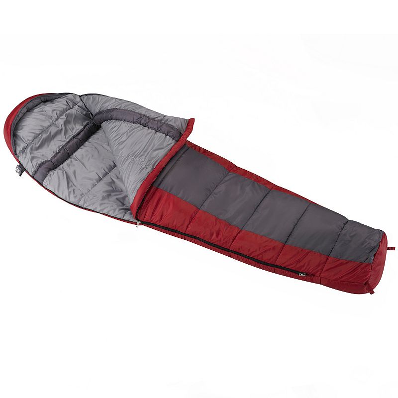 95312563 Wenzel Windy Pass Mummy Sleeping Bag, Red, REGULAR sku 95312563