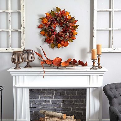 nearly natural Maple and Berry Wreath