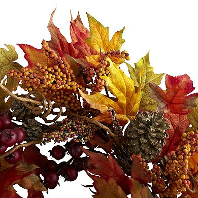 nearly natural Maple and Berry Wreath