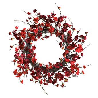 nearly natural Plum Blossom Wreath