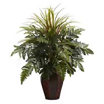 nearly natural Mixed Grass & Fern Plant